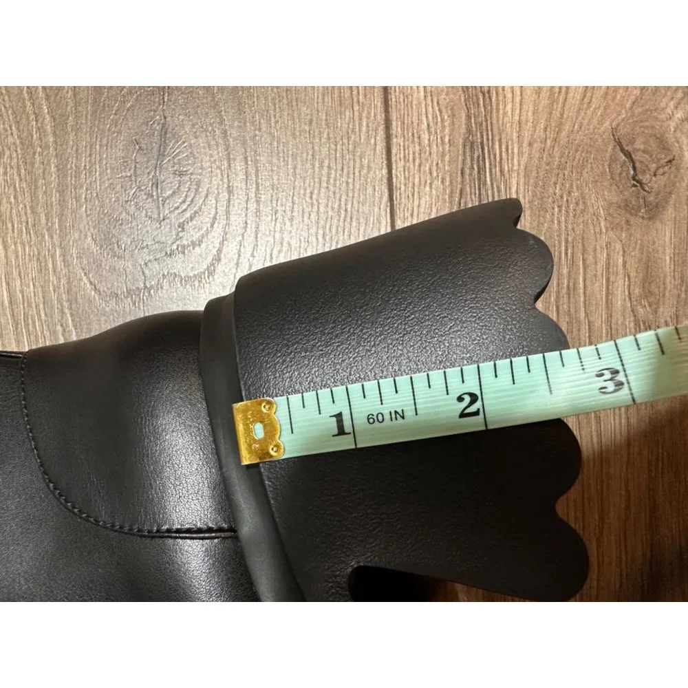 Cider NWT Chunky Block HeelFaux Leather Chelsea Boot 6 - Picture 5 of 12